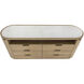 Stella 83 X 23 inch White / Natural Sideboard